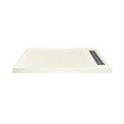 Transolid Commercial 60" x 32" Rectangular Shower Base with Single Threshold and Right Drain Cameo