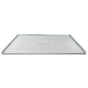 Transolid 51-3/16" x 39-3/8" Rectangular Shower Base with Center Drain Grey
