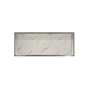 Transolid 35" Wide Wall Mounted Shower Shelf Bianca