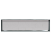 Transolid Saramar 59" Wide Wall Mounted Shower Shelf White