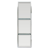 Transolid Expressions 14" Wide Wall Mounted Shower Shelf Stainless Steel / White