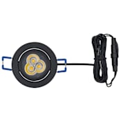 Tresco 12VDC 3W Pockit Spot LED Light - 3000K Black