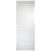 Trimlite 18" by 80" 2 Panel Bevel Shaker Interior Slab Passage Door Unfinished
