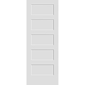 Trimlite 18" by 80" Shaker 5-Panel Interior Slab Passage Door Primed