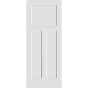 Trimlite 20" x 80" 3 Panel Shaker Primed Solid Core Interior Passage Door Slab Unfinished