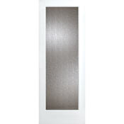 Trimlite 24" by 80" 1 Rain Glass Lite Reversible Handed Ovolo Edge Interior French Door Slab Primed