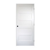 Trimlite 24" by 80" 5 Panel Bevel Shaker Left Handed Interior Prehung Passage Door with Oil Rubbed Bronze Hinges and 4-9/16" Door Jamb Unfinished