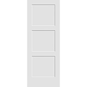 Trimlite 24" by 80" Shaker 3-Panel Interior Slab Passage Door Primed