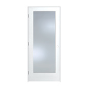 Trimlite 24" by 84" 1 Clear Glass Lite Right Handed Ovolo Edge Interior French Door with Oil Rubbed Bronze Hinges and 4-9/16" Door Jamb Primed