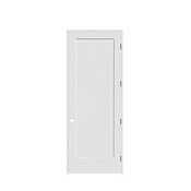 Trimlite 24" by 96" Shaker 1-Panel Left Hand Handed Interior Pre-Hung Passage Door with Oil Rubbed Bronze Hinges and 6-9/16" Door Jamb Primed