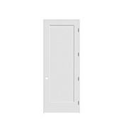 Trimlite 24" by 96" Shaker 1-Panel Left Hand Handed Interior Pre-Hung Passage Door with Black Hinges and 4-9/16" Door Jamb Primed