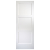 Trimlite 34" by 80" 3 Panel Bevel Shaker Interior Slab Passage Door Unfinished