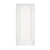Trimlite 34" by 80" 2-Step Shaker 1-Panel Left Handed Interior Pre-Hung Passage Door with Satin Nickel Hinges and 7-1/4" Door Jamb Primed