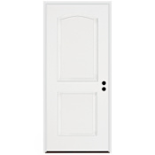 Trimlite Traditional 2 Panel Arch 34" by 80" Left Handed Pre-Hung Exterior Entry Door with 6-9/16" Door Jamb Primed