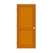 Trimlite 26" by 80" 2-Panel Shaker Right Handed Interior Prehung Passage Door with Oil Rubbed Bronze Hinges and 4-9/16" Door Jamb Douglas Fir