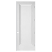 Trimlite 26" by 96" 1-Panel Colonial Right Handed Interior Prehung Passage Door with Black Hinges and 6-9/16" Door Jamb Primed