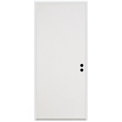Trimlite Flush 28" by 80" Left Handed Pre-Hung Exterior Entry Door with 6-9/16" Door Jamb Primed