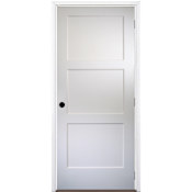 Trimlite 30" by 80" 3 Panel Bevel Shaker Interior Slab Passage Door Unfinished