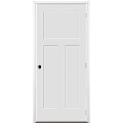 Trimlite 30" by 80" 1+2-Panel Shaker Left Handed Interior Prehung Fire Rated Passage Door with Oil Rubbed Bronze Hinges and 7 1/4" Door Jamb - Mill Sill Primed