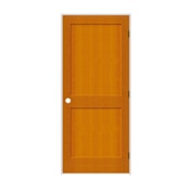 Trimlite 30" by 80" 2-Panel Shaker Left Handed Interior Prehung Passage Door with Oil Rubbed Bronze Hinges and 4-9/16" Door Jamb Douglas Fir