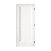 Trimlite 30" by 80" 2-Step Shaker 1-Panel Left Handed Interior Pre-Hung Passage Door with Oil Rubbed Bronze Hinges and 7-1/4" Door Jamb Primed
