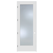 Trimlite 30" by 96" 1 Clear Glass Lite Right Handed Ovolo Edge Interior French Door with Oil Rubbed Bronze Hinges and 6-9/16" Door Jamb Primed