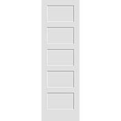Trimlite 30" by 96" Shaker 5-Panel Equal Interior Slab Passage Door Primed