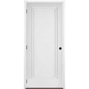 Trimlite 32" by 80" 2-Step Shaker Right Handed Interior Prehung Fire Rated Passage Door with Oil Rubbed Bronze Hinges and 6 9/16" Door Jamb - Bronze Sill Primed