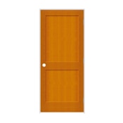 Trimlite 32" by 80" 2-Panel Shaker Left Handed Interior Prehung Passage Door with Brushed Chrome Hinges and 6-9/16" Door Jamb Douglas Fir