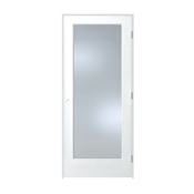 Trimlite 32" by 80" 1 Clear Glass Lite Left Handed Ovolo Edge Interior French Door with Oil Rubbed Bronze Hinges and 4-9/16" Door Jamb Primed