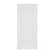 Trimlite 32" by 80" 1-Panel Colonial Left Handed Ovolo Edge Interior Prehung Passage Door with Satin Nickel Hinges and 4 9/16" Door Jamb Primed