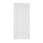 Trimlite 32" by 80" 1-Panel Colonial Left Handed Ovolo Edge Interior Prehung Passage Door with Brushed Chrome Hinges and 7 1/4" Door Jamb Primed