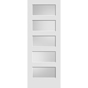 Trimlite 32" by 80" 5-Lite Shaker Interior Slab Passage Door Primed