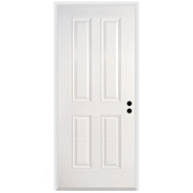 Trimlite Traditional True 4 Panel 32" by 80" Left Handed Pre-Hung Exterior Entry Door with 7-1/4" Door Jamb Primed