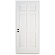 Trimlite Traditional 6 Panel 32" by 80" Right Handed Pre-Hung Exterior Entry Door with 4-9/16" Door Jamb Primed