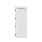 Trimlite 32" by 96" Shaker 1-Panel Right Hand Handed Interior Pre-Hung Passage Door with Oil Rubbed Bronze Hinges and 7-1/4" Door Jamb Primed