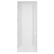 Trimlite 32" by 96" 1-Panel Colonial Right Handed Interior Prehung Passage Door with Satin Nickel Hinges and 6-9/16" Door Jamb Primed