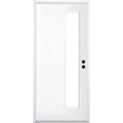 Trimlite 36" by 80" Left Handed Exterior Pre-Hung Entry Door with Black Hinges and Mill Sill Primed