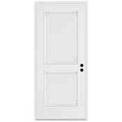 Trimlite Traditional 2 Panel 36" by 80" Left Handed Pre-Hung Exterior Entry Door with 4-9/16" Door Jamb Primed