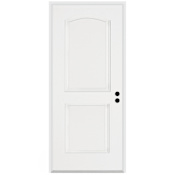 Trimlite Traditional 2 Panel Arch 36" by 80" Left Handed Pre-Hung Exterior Entry Door with 4-9/16" Door Jamb Primed