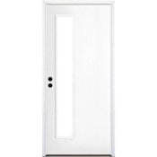 Trimlite 36" by 80" Right Handed Exterior Pre-Hung Entry Door with Oil Rubbed Bronze Hinges and Bronze Sill Primed