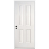 Trimlite Traditional True 4 Panel 36" by 80" Right Handed Pre-Hung Exterior Entry Door with 7-1/4" Door Jamb Primed