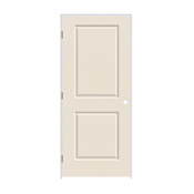 Trimlite 36" x 84" Primed 2-Panel Carrera Molded Hollow Core 4-9/16" Jamb Right Hand Prehung Door with Black Hinges Primed