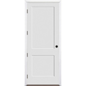 Trimlite 36" by 96" 2-Panel Shaker Right Handed Interior Prehung Fire Rated Passage Door with Black Hinges and 6 9/16" Door Jamb - Bronze Sill Primed