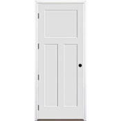 Trimlite 36" by 96" 1+2-Panel Shaker Right Handed Interior Prehung Fire Rated Passage Door with Black Hinges and 4 9/16" Door Jamb - Bronze Sill Primed