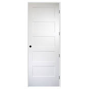 Trimlite 36" by 96" 5 Panel Bevel Shaker Left Handed Interior Prehung Passage Door with Oil Rubbed Bronze Hinges and 4-9/16" Door Jamb Unfinished