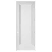 Trimlite 36" by 96" 1-Panel Colonial Right Handed Interior Prehung Passage Door with Satin Nickel Hinges and 6-9/16" Door Jamb Primed