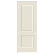 Trimlite 36" x 96" Primed 2-Panel Carrera Molded Hollow Core 6-9/16" Jamb Right Hand Prehung Door with Oil Rubbed Bronze Hinges Primed