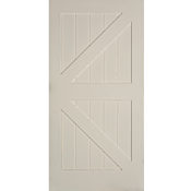 Trimlite 42" by 84" British Brace Interior Barn Door Only Primed