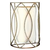 Troy Lighting Sausalito 2 Light Flush Mount Wall Sconce Silver Gold